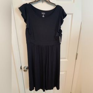Croft & Barrow black stretchy dress. New. Size PXL